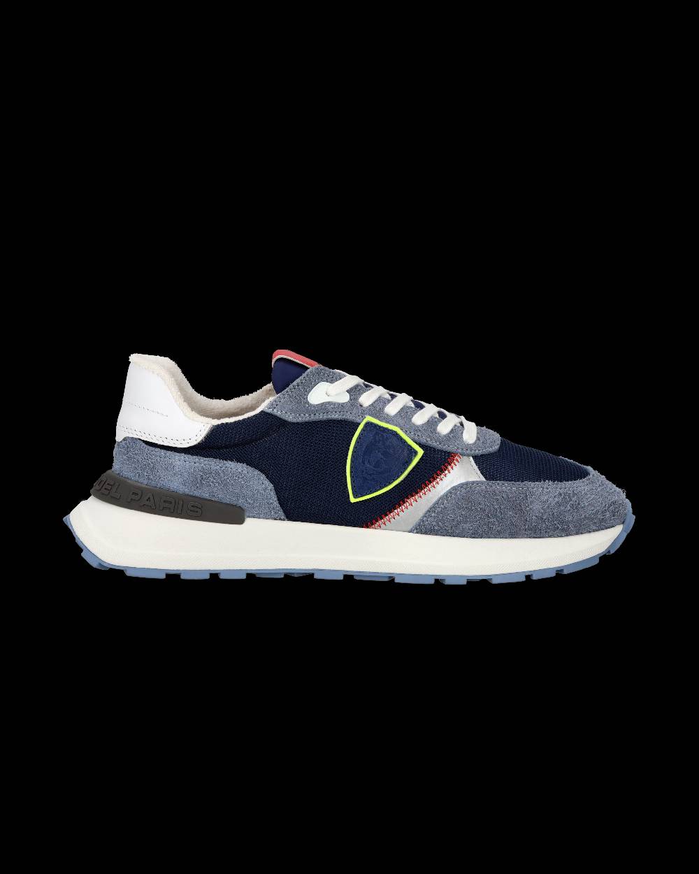 Philippe Model Sneaker sportive Antibes da uomo in nylon e pelle - Blu e denim Black Friday Prezzi