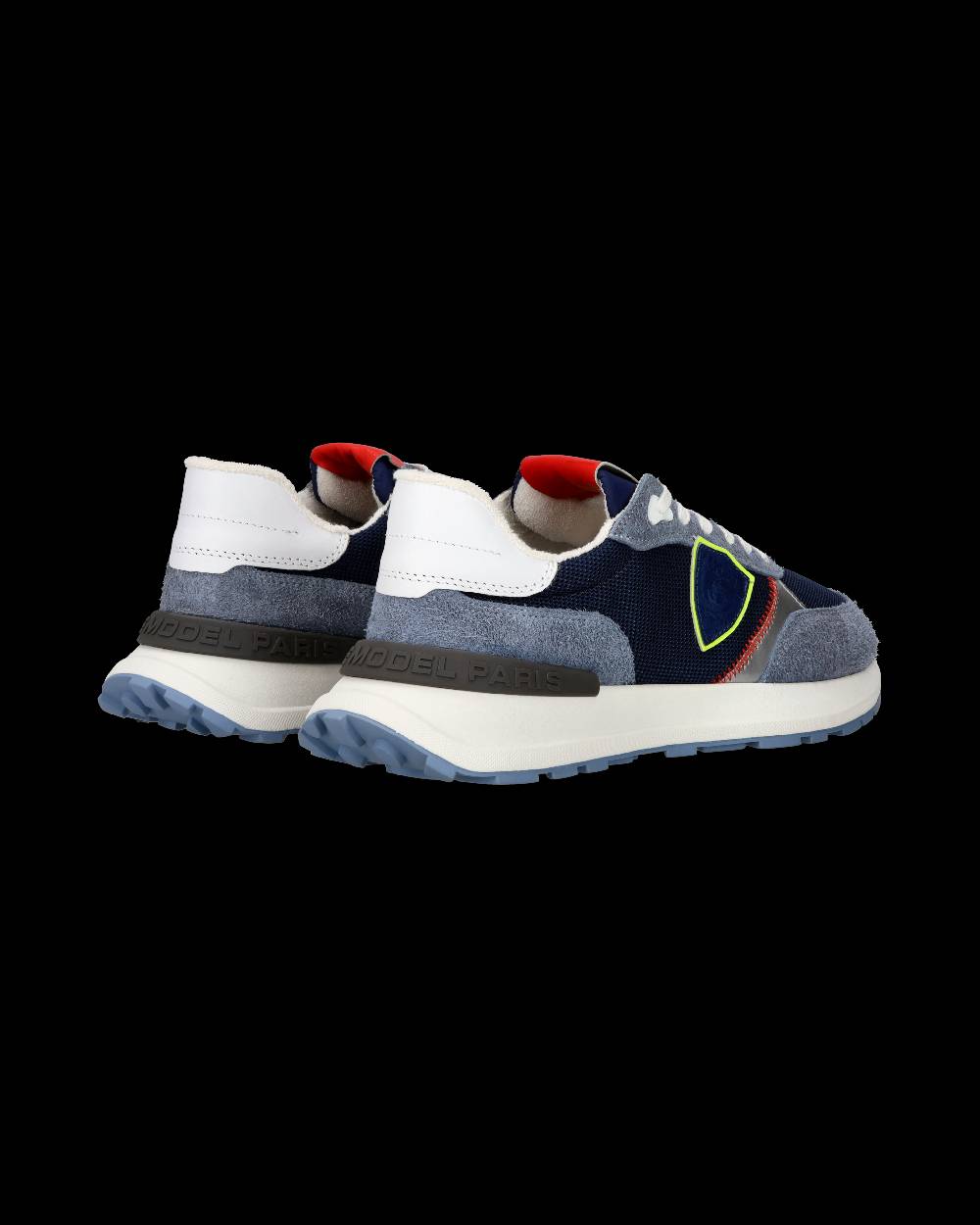 Philippe Model Sneaker sportive Antibes da uomo in nylon e pelle - Blu e denim Black Friday Prezzi