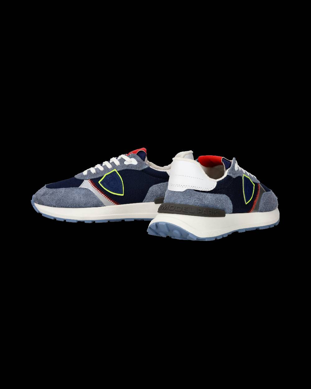 Philippe Model Sneaker sportive Antibes da uomo in nylon e pelle - Blu e denim Black Friday Prezzi