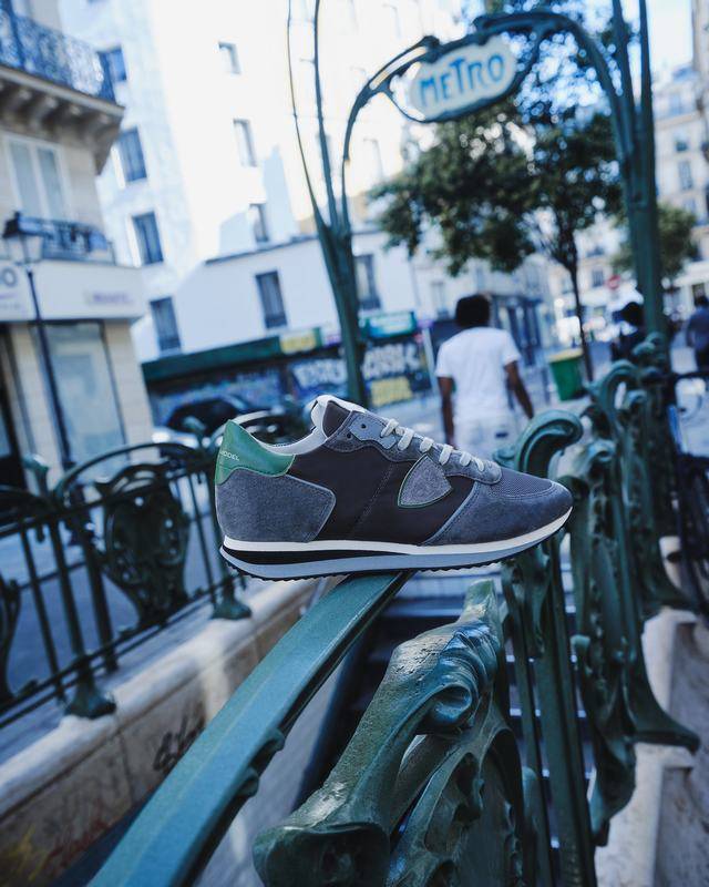Philippe Model Sneaker basse Trpx uomo - antracite e verde 50% di sconto per tempo limitato