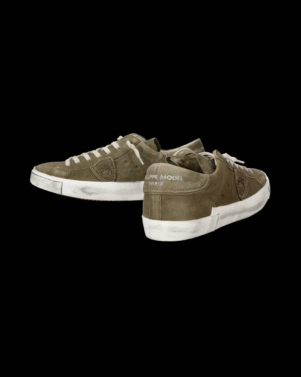 Philippe Model Sneakers Prsx da Uomo Verde in Pelle Morbida Sconti questo mese