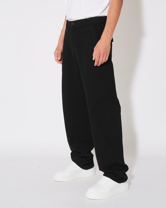 Philippe Model Pantaloni CHARLES da Uomo Neri in Bull Denim 2025