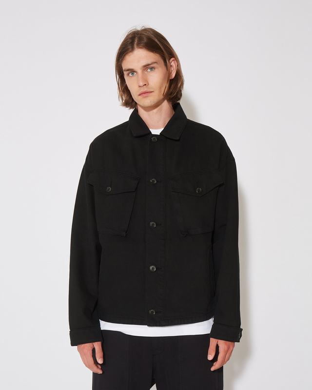 Philippe Model Giacca GERARD da Uomo Nera in Bull Denim