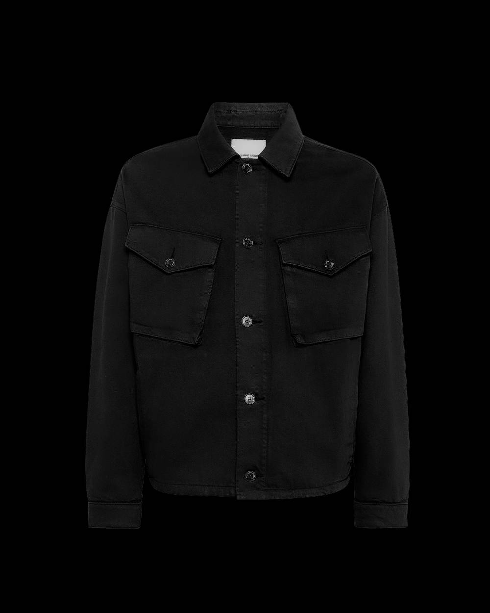 Philippe Model Giacca GERARD da Uomo Nera in Bull Denim In Linea
