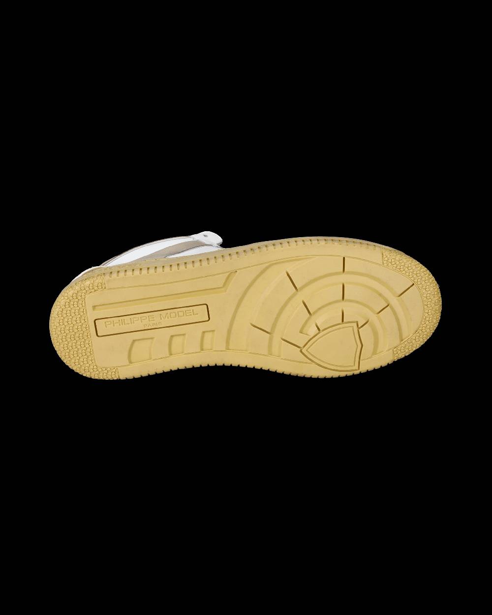 Philippe Model Sneakers Lyon da Uomo Bianche e Gialle in Pelle Riciclata Spedizione Gratuita