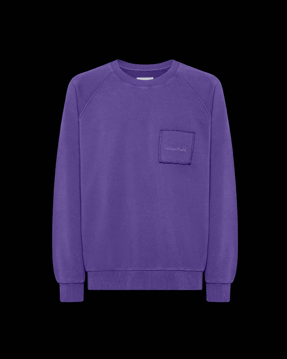 Philippe Model Felpa girocollo BERNARD da Uomo Viola in Jersey Soddisfazione Garantita