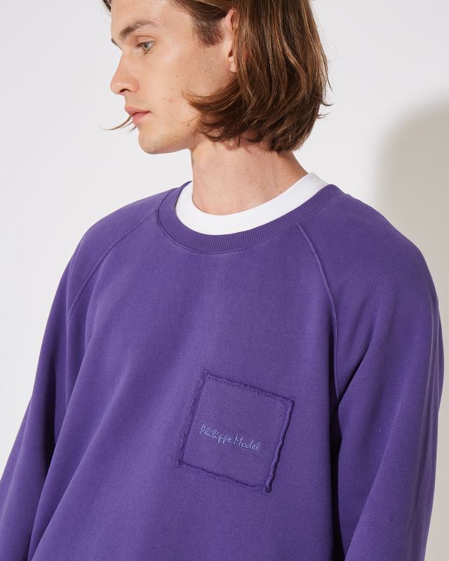 Philippe Model Felpa girocollo BERNARD da Uomo Viola in Jersey Soddisfazione Garantita