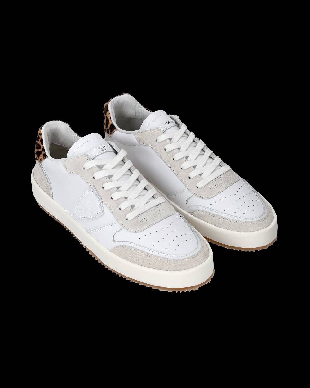 Philippe Model Sneaker bassa Nice uomo - bianco e animalier