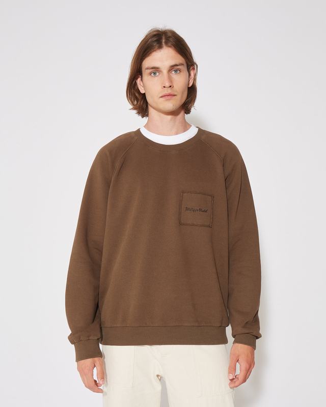 Philippe Model Felpa girocollo BERNARD da Uomo Marrone in Jersey