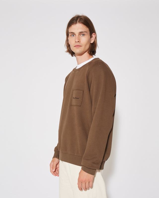 Philippe Model Felpa girocollo BERNARD da Uomo Marrone in Jersey Negozi Online