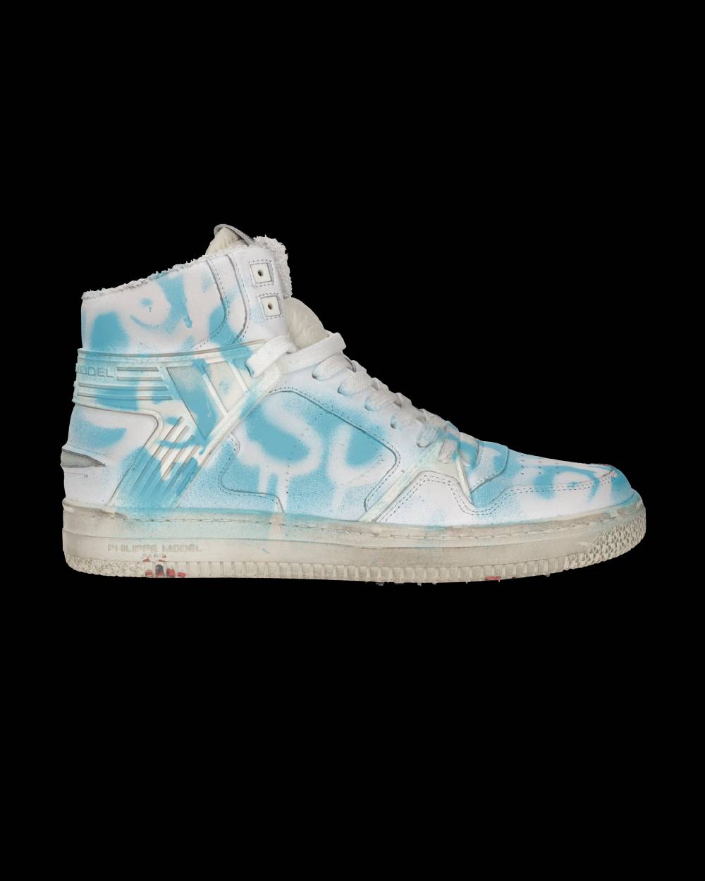 Philippe Model Sneaker mid La Grande donna - bianco e azzurro Acquista Ora