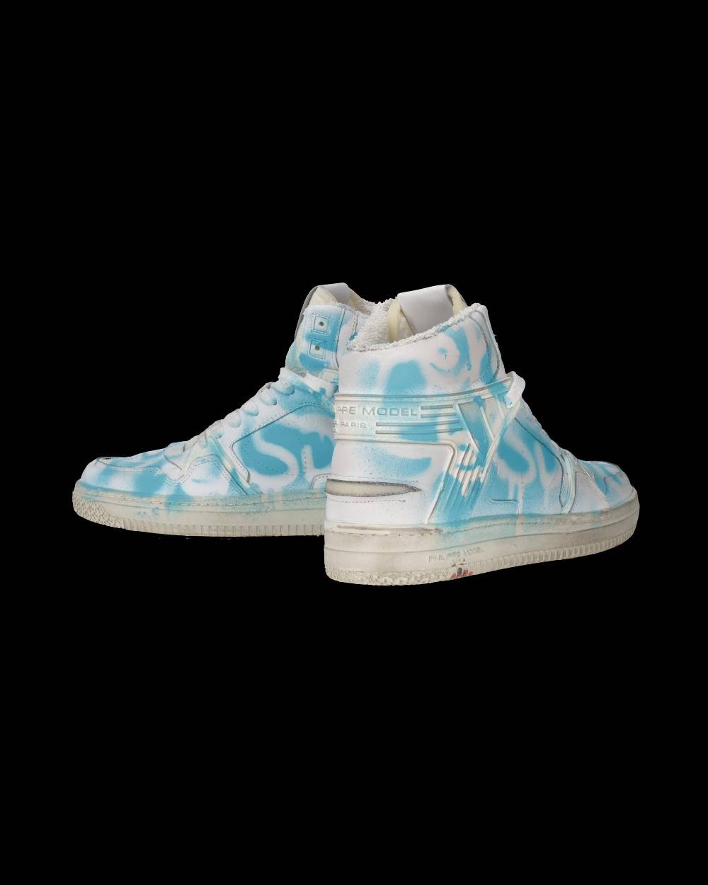 Philippe Model Sneaker mid La Grande donna - bianco e azzurro Acquista Ora