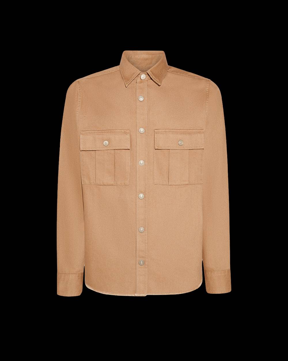 Philippe Model Camicia militare Dereck da Uomo Marrone in Cotone Shopping Online