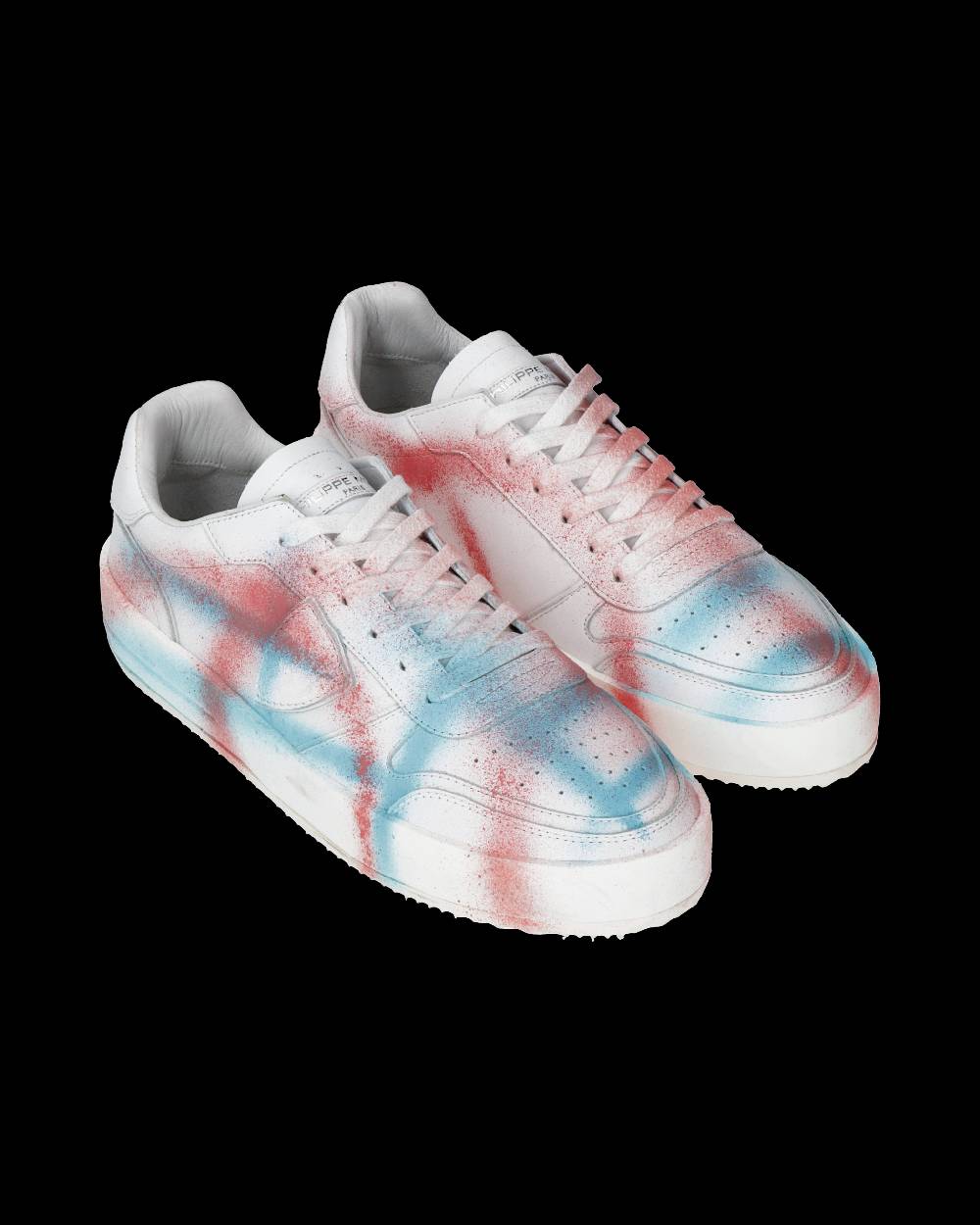 Philippe Model Sneaker bassa Nice uomo - bianco, corallo e blu