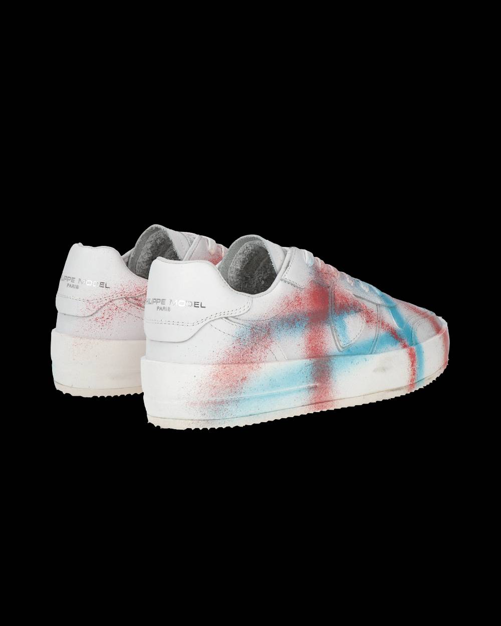 Philippe Model Sneaker bassa Nice uomo - bianco, corallo e blu Outlet