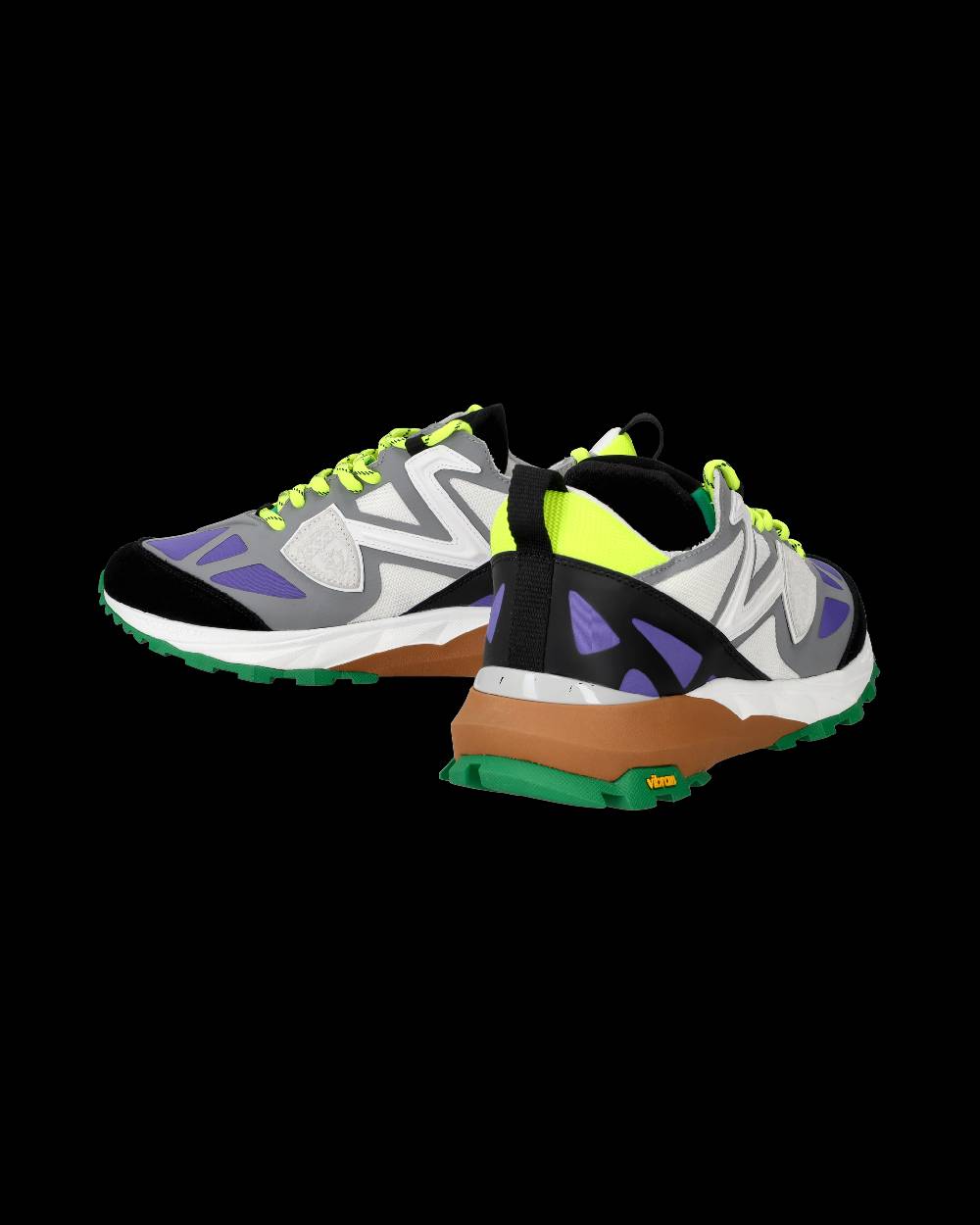 Philippe Model Sneakers Rocx da Uomo Grigie e Bianche in Tessuto Tecnico Moda