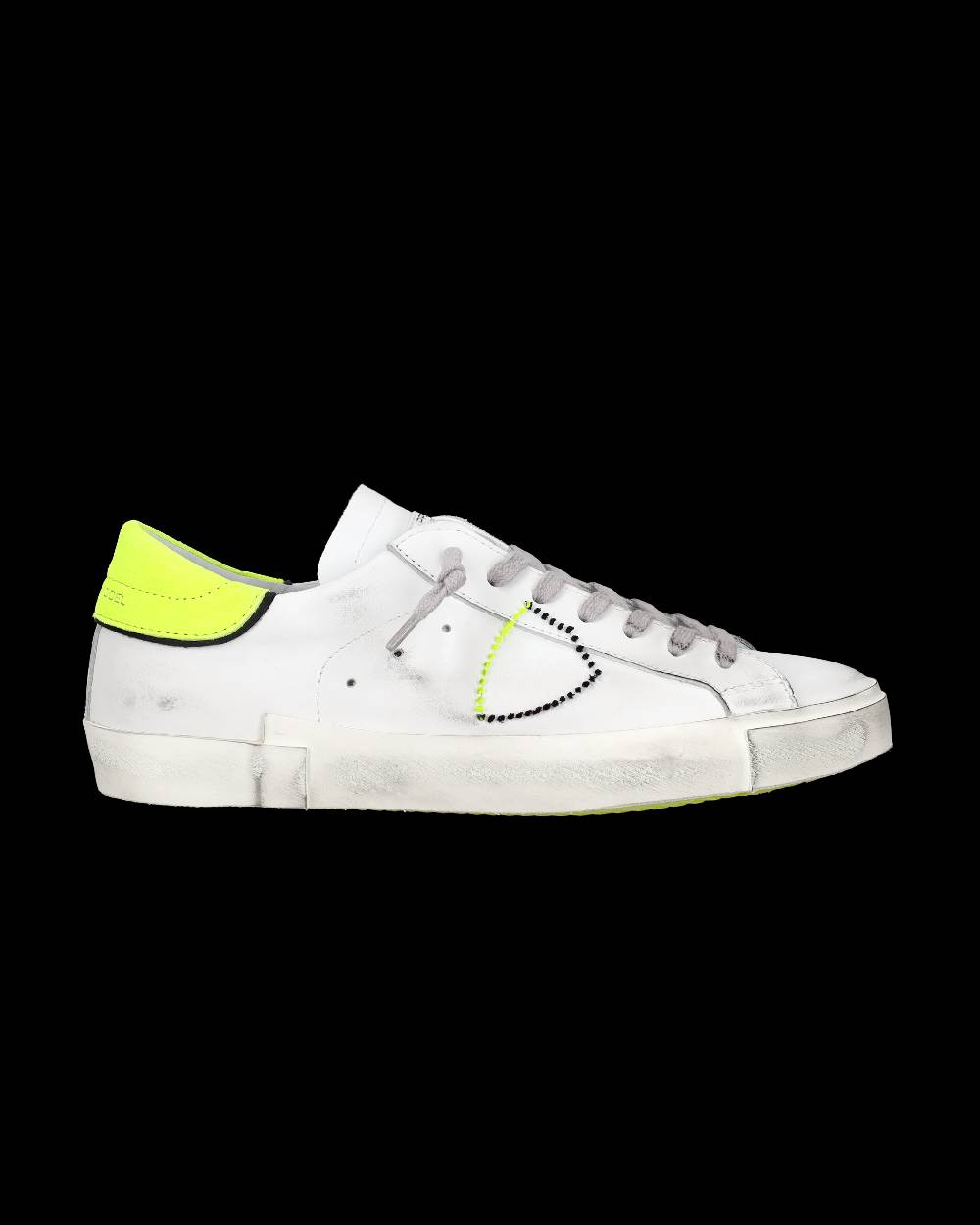 Philippe Model Sneaker basse Prsx uomo - bianco, nero e giallo fluo Fornitura limitata