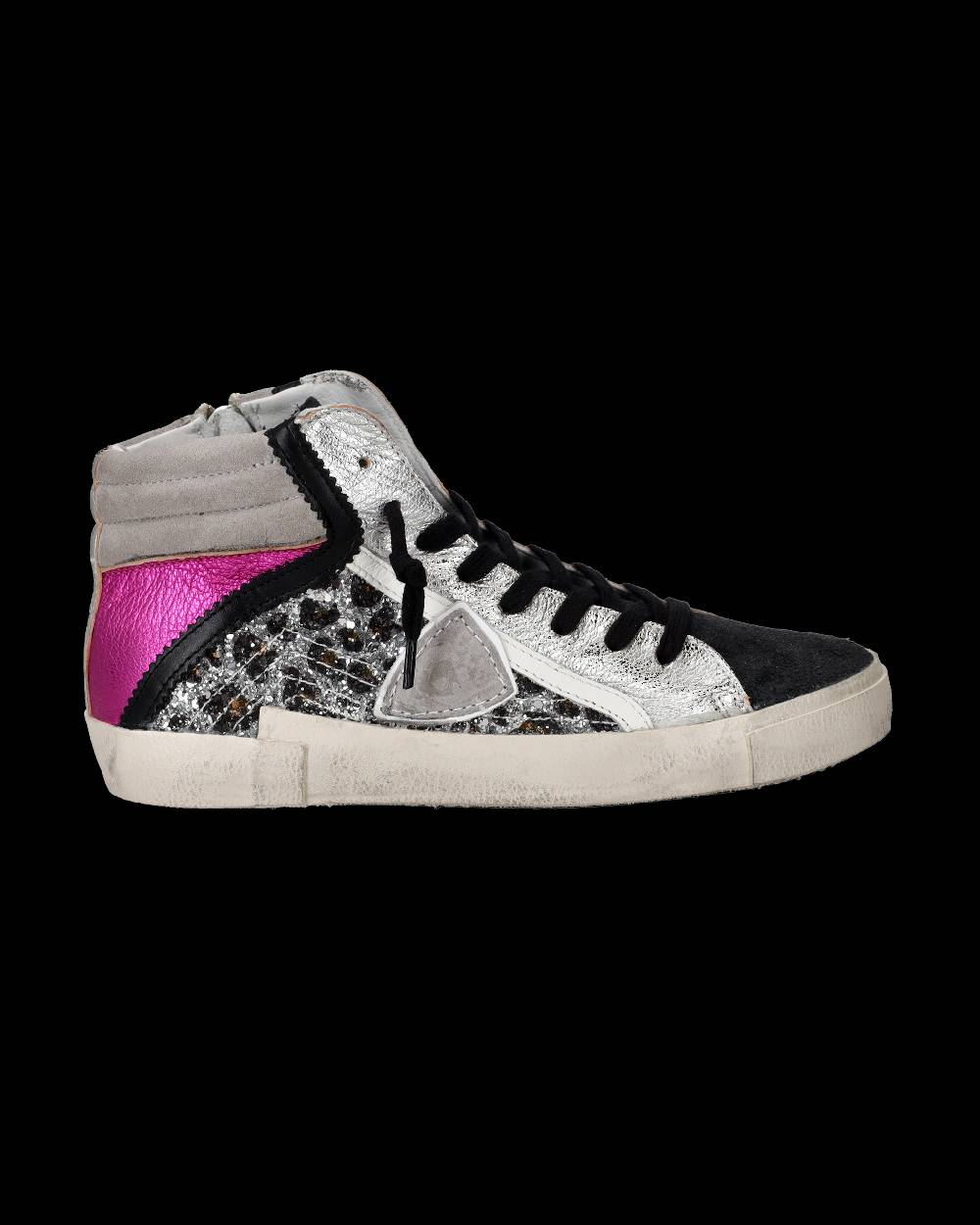 Philippe Model Sneaker high Paris donna - argento e rosa Cyber Monday