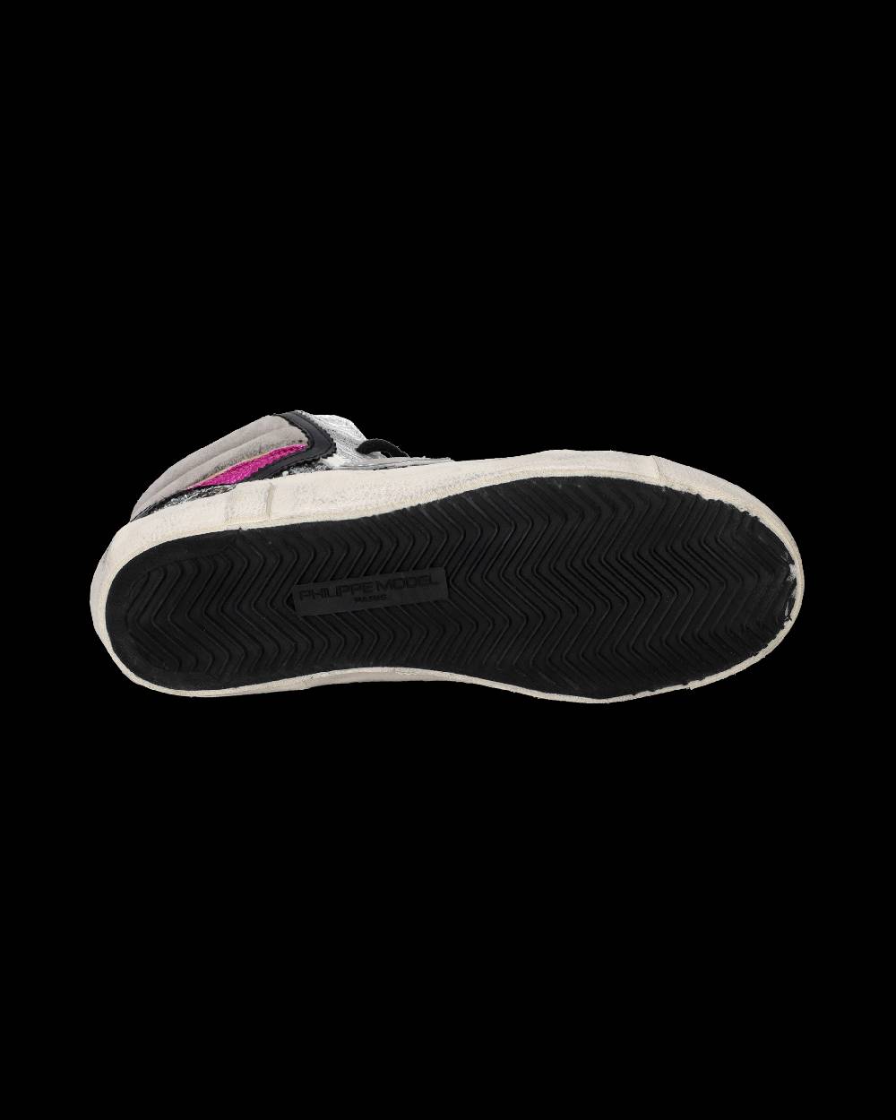 Philippe Model Sneaker high Paris donna - argento e rosa Cyber Monday