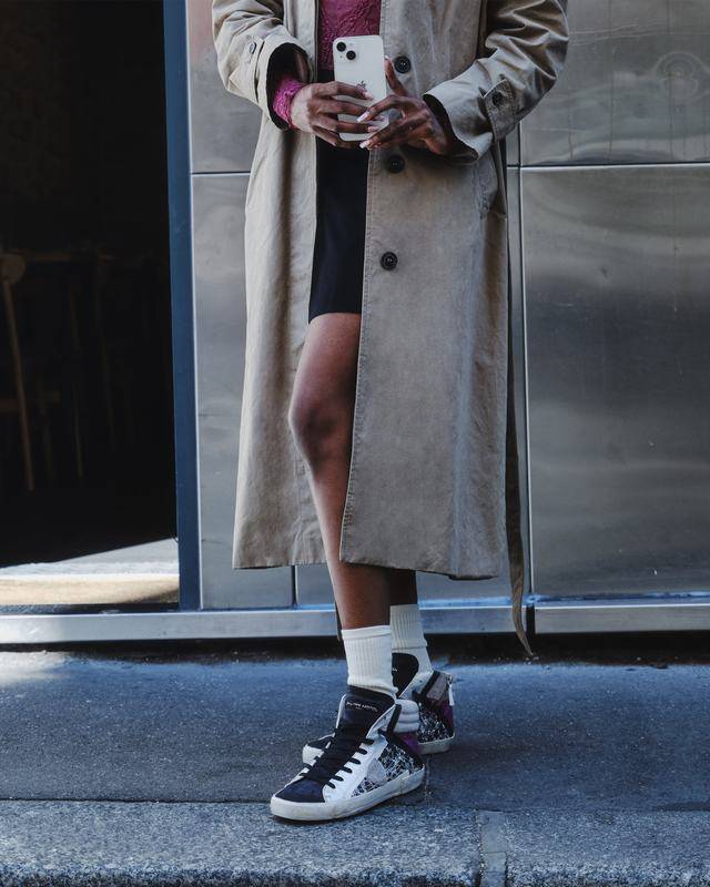 Philippe Model Sneaker high Paris donna - argento e rosa Cyber Monday