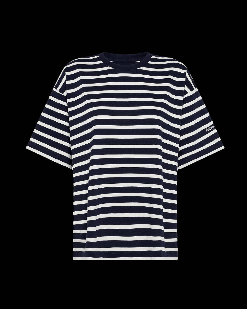 Philippe Model T-Shirt Monique da Donna Blu in Cotone Offerta Pasqua