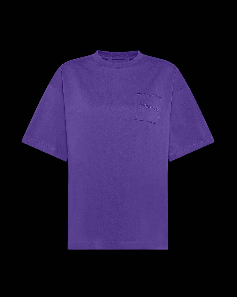 Philippe Model T-Shirt Monique da Donna Viola in Jersey Offerta Giorno del Papà