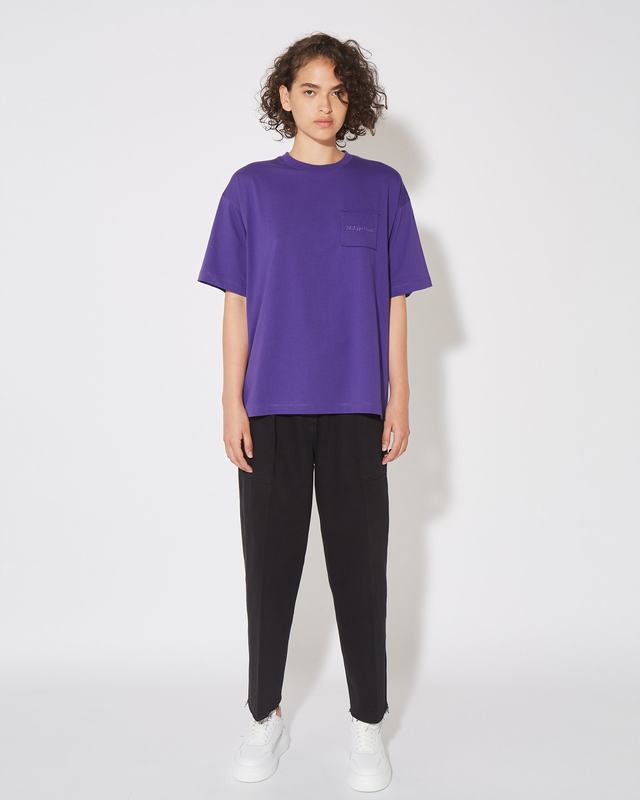 Philippe Model T-Shirt Monique da Donna Viola in Jersey Offerta Giorno del Papà