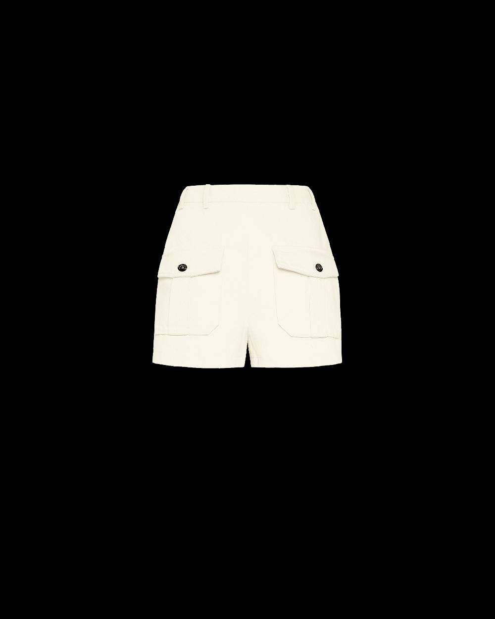 Philippe Model Bermuda Donna Ecru in Bull Denim Smaltimento dello stoccaggio
