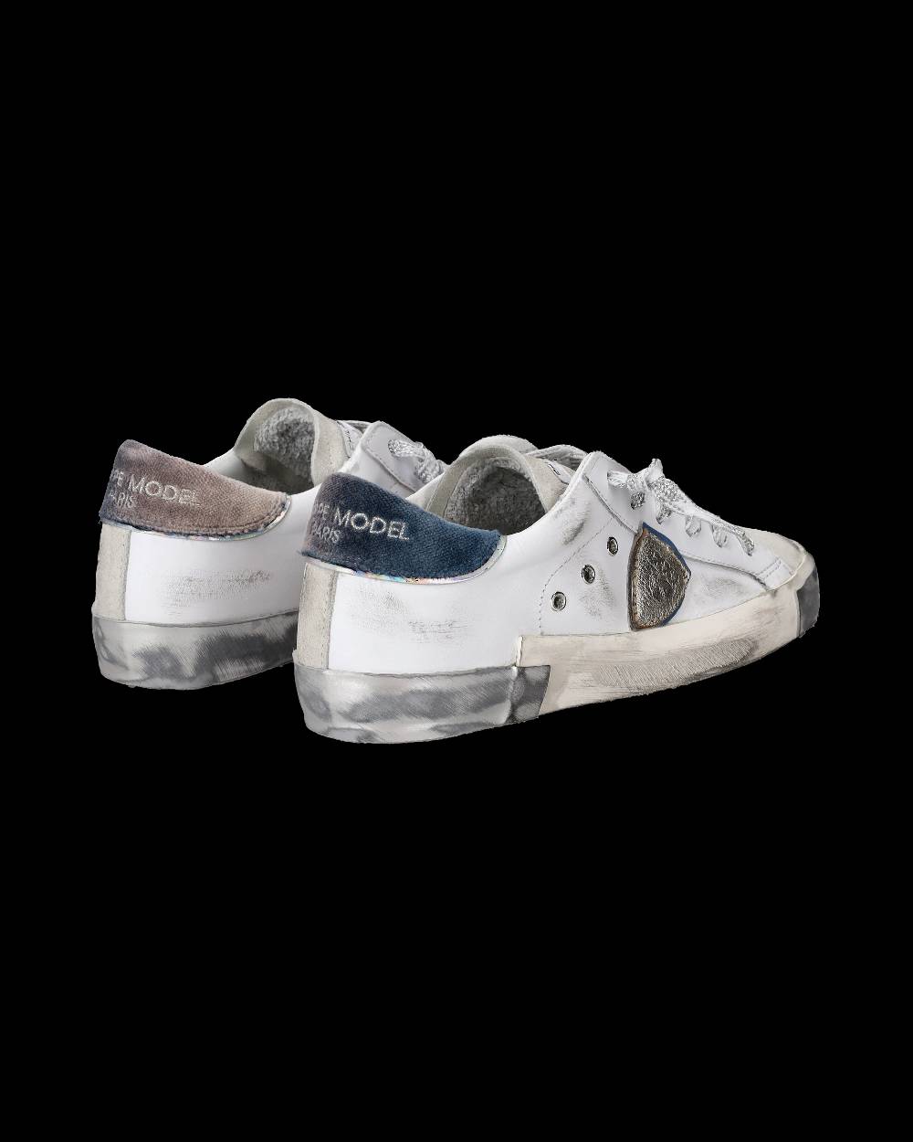 Philippe Model Sneaker basse Paris donna - bianco e argento Online Outlet