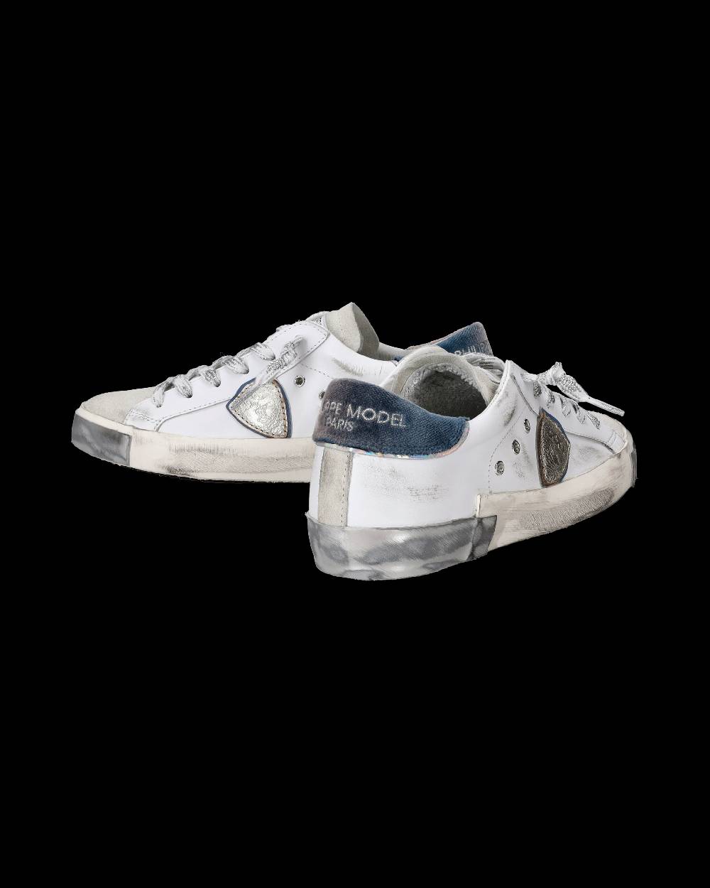 Philippe Model Sneaker basse Paris donna - bianco e argento Online Outlet
