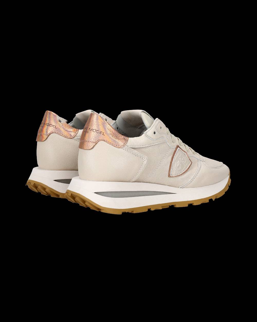Philippe Model Sneaker basse Tropez Haute donna - beige e rosa Nuovi prodotti