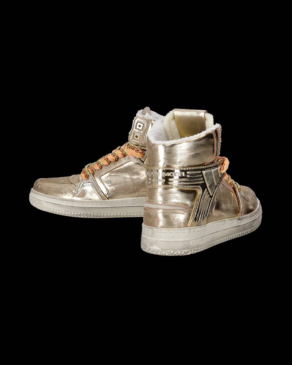 Philippe Model Sneakers Alte La Grande da Donna Platinium in Pelle Metal Sconti VIP