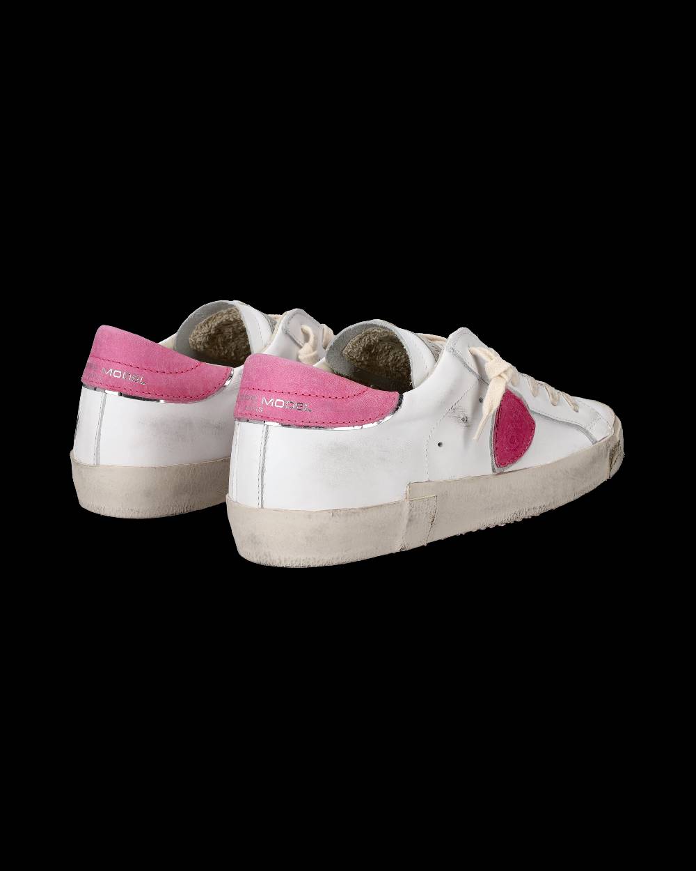 Philippe Model Sneaker basse Paris donna - bianco e fucsia Prezzo basso
