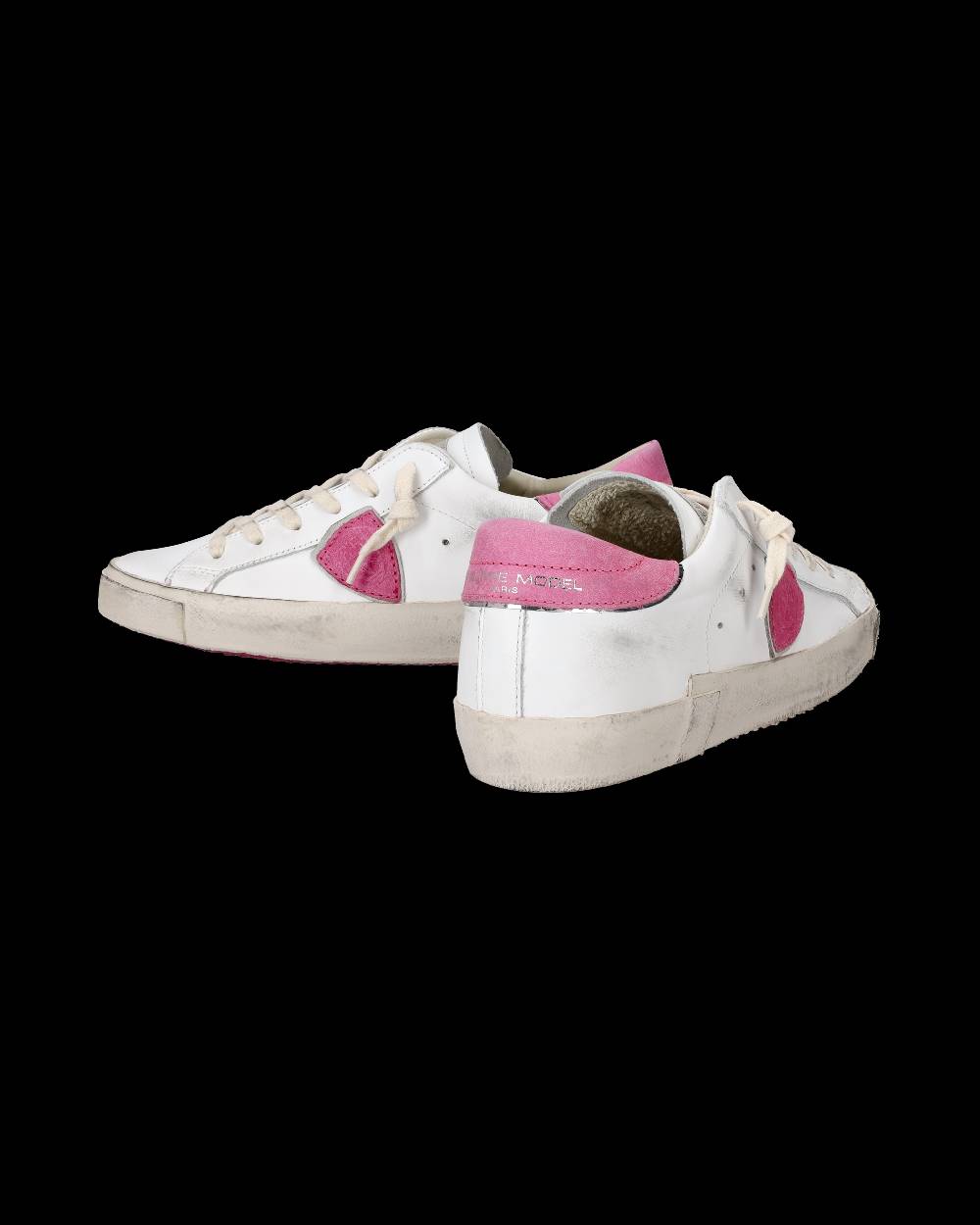 Philippe Model Sneaker basse Paris donna - bianco e fucsia Prezzo basso