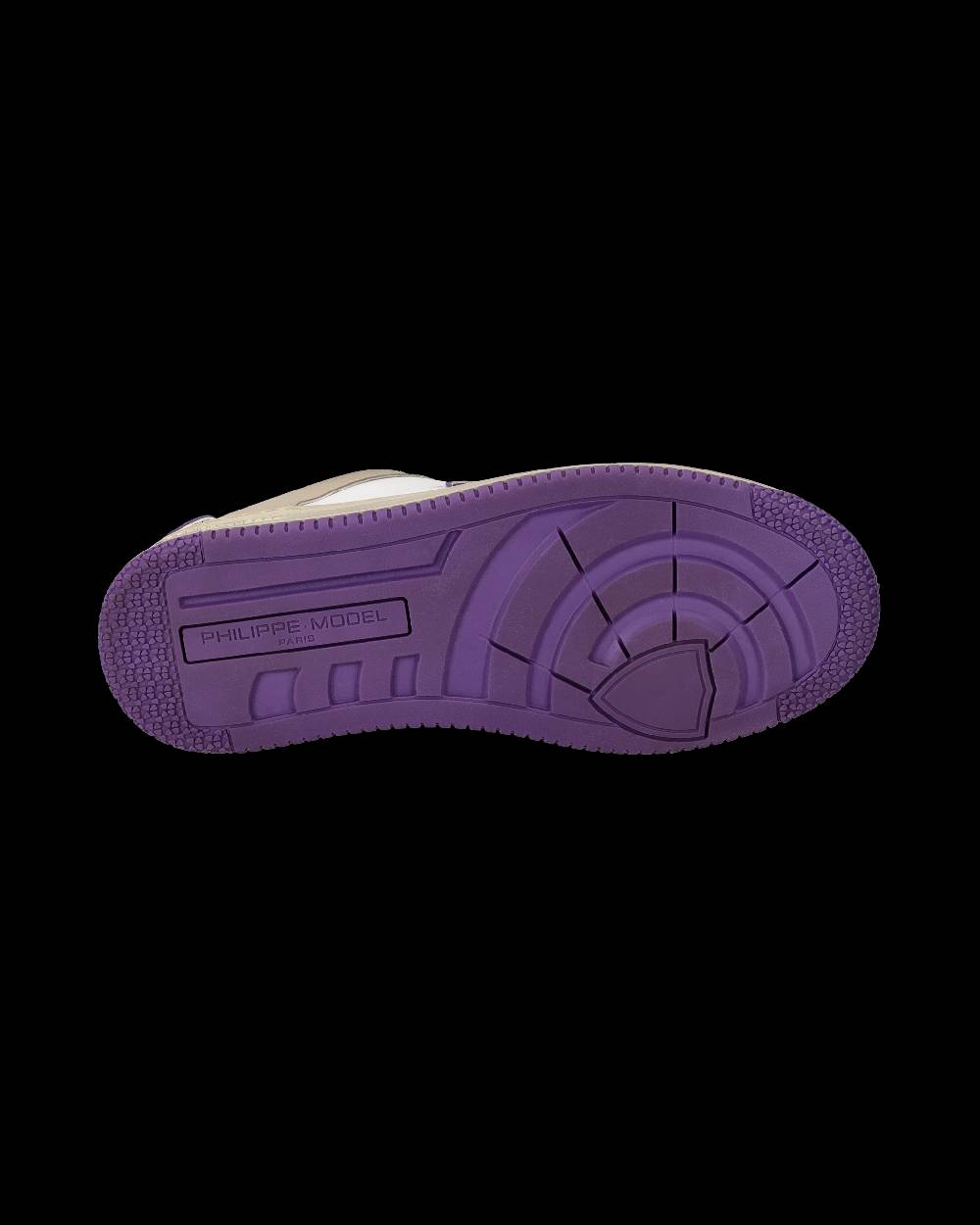 Philippe Model Sneakers Lyon da Donna Bianche e Viola in Pelle Riciclata Rilascio limitato