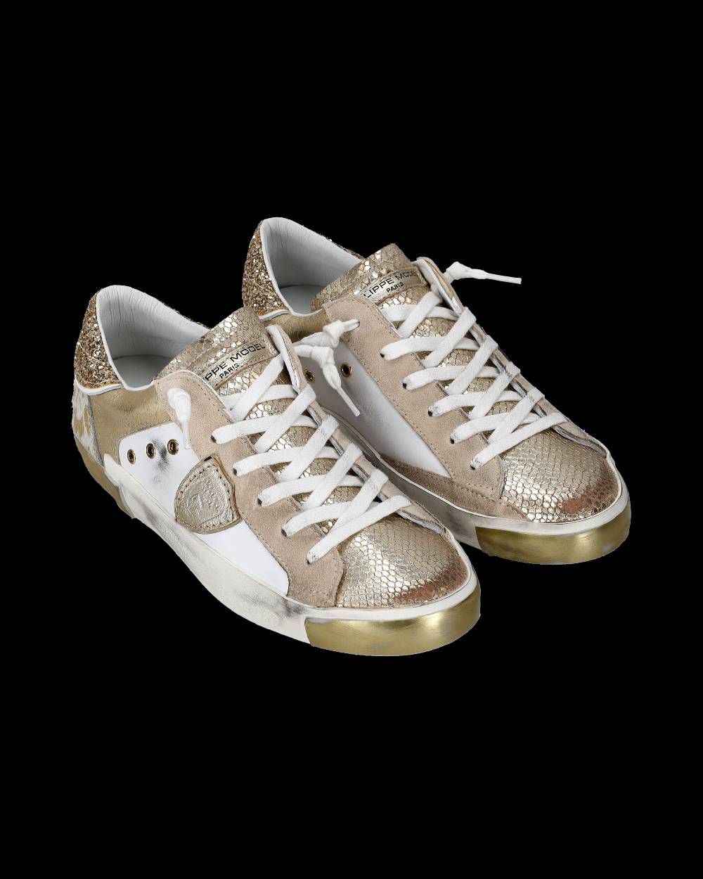 Philippe Model Sneaker bassa PRSX donna - bianco e oro ACQUISTA ORA