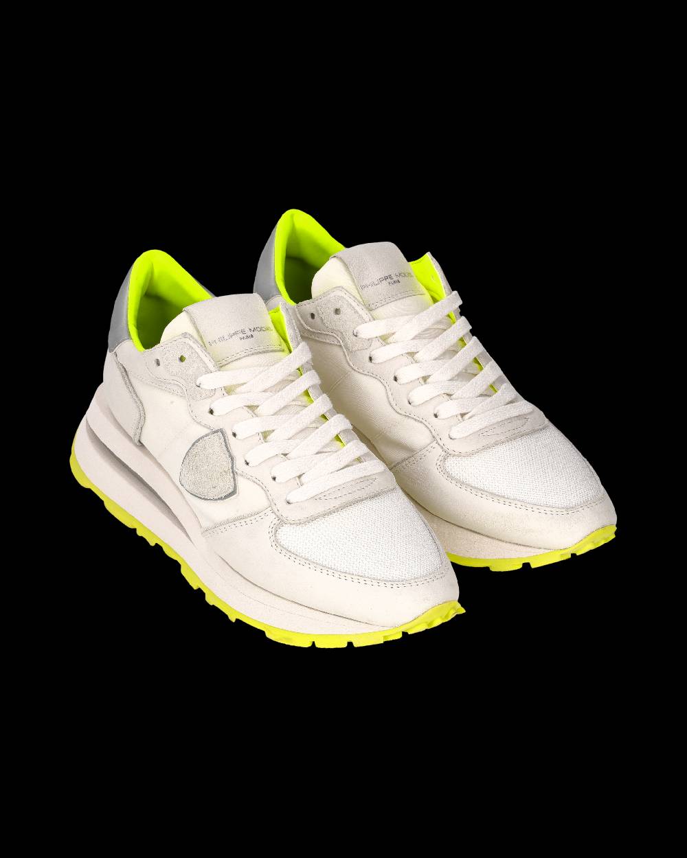 Philippe Model Sneaker Tropez Haute Donna, Bianco e Giallo