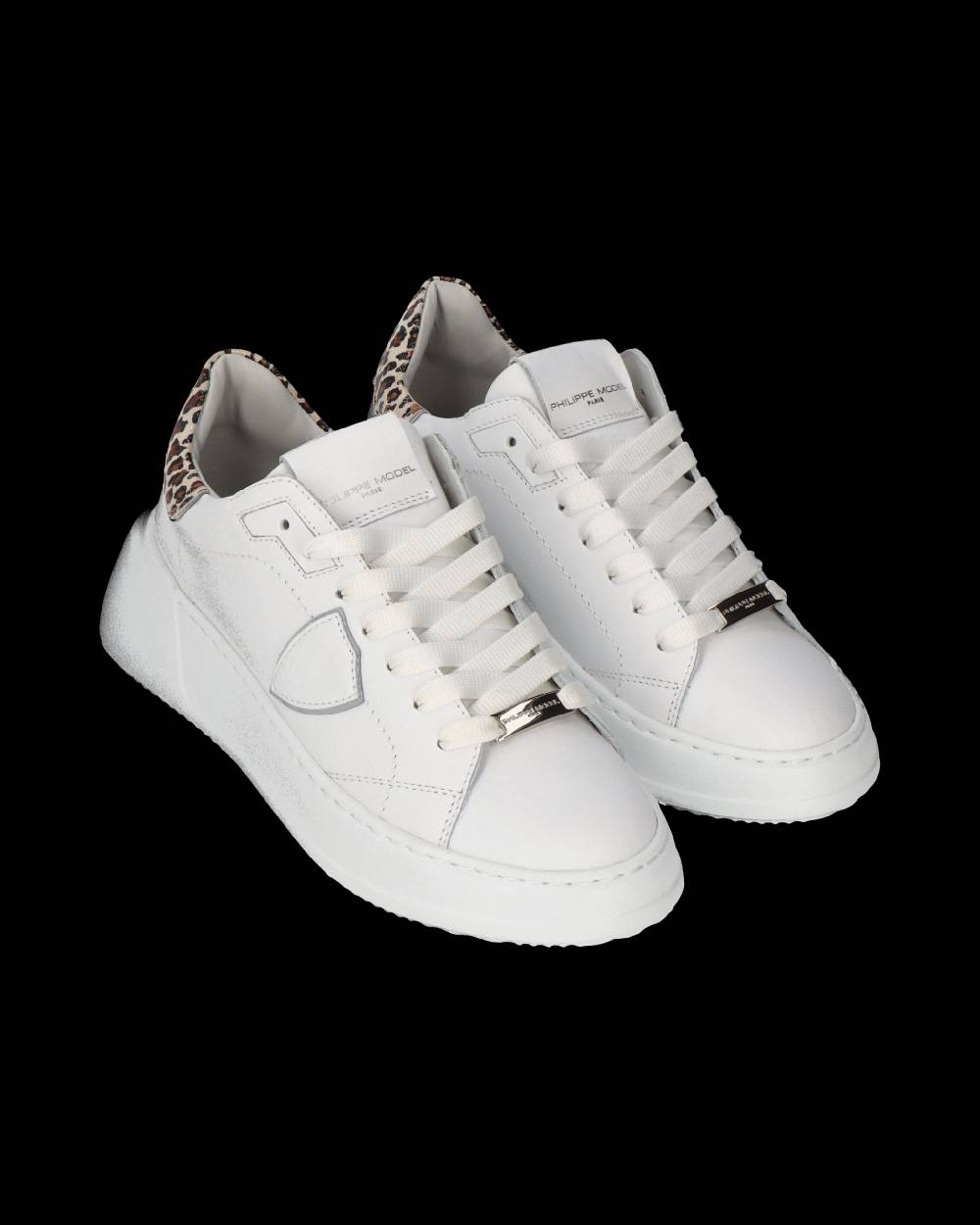 Philippe Model Sneaker Tres Temple Donna, Bianco e Beige Solo un giorno rimasto