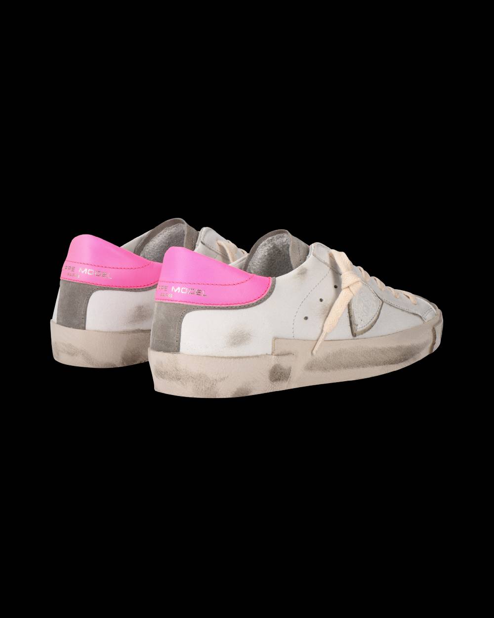 Philippe Model Sneaker Prsx Donna, Bianco e Fucsia Super sconto