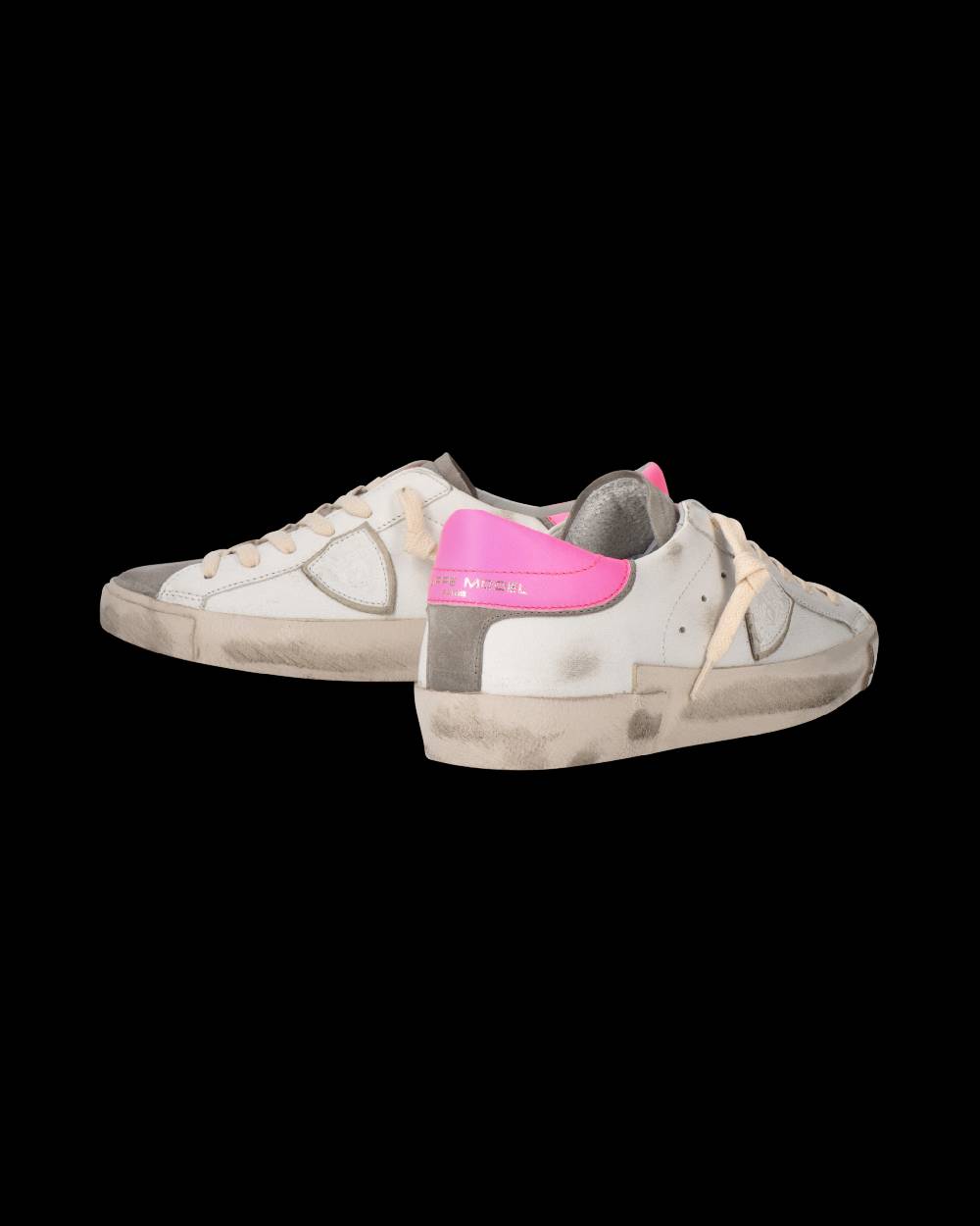Philippe Model Sneaker Prsx Donna, Bianco e Fucsia Super sconto