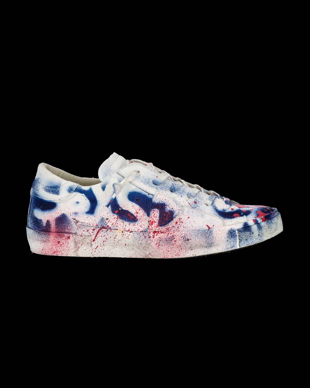 Philippe Model Sneaker bassa PRSX donna - bianco, blu e rosso Esporta salva