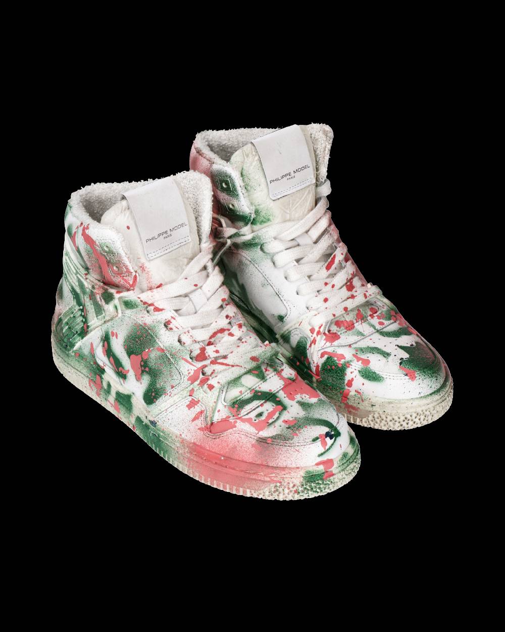 Philippe Model Sneaker mid La Grande donna - bianco, verde e rosa Black Friday Prezzi