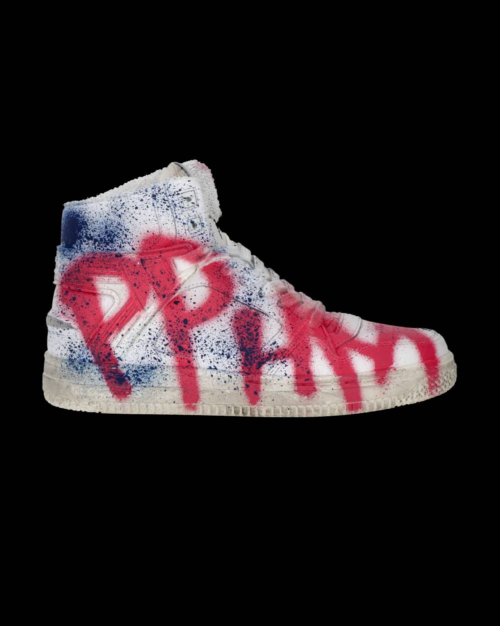 Philippe Model Sneaker mid La Grande donna - bianco, blu e rosso In vendita