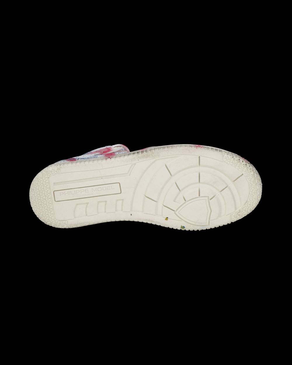 Philippe Model Sneaker mid La Grande donna - bianco, blu e rosso In vendita