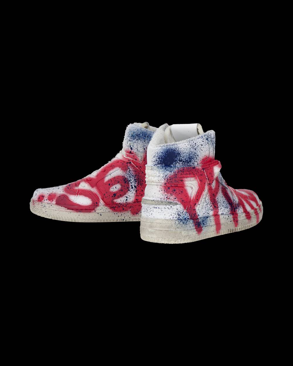 Philippe Model Sneaker mid La Grande donna - bianco, blu e rosso In vendita