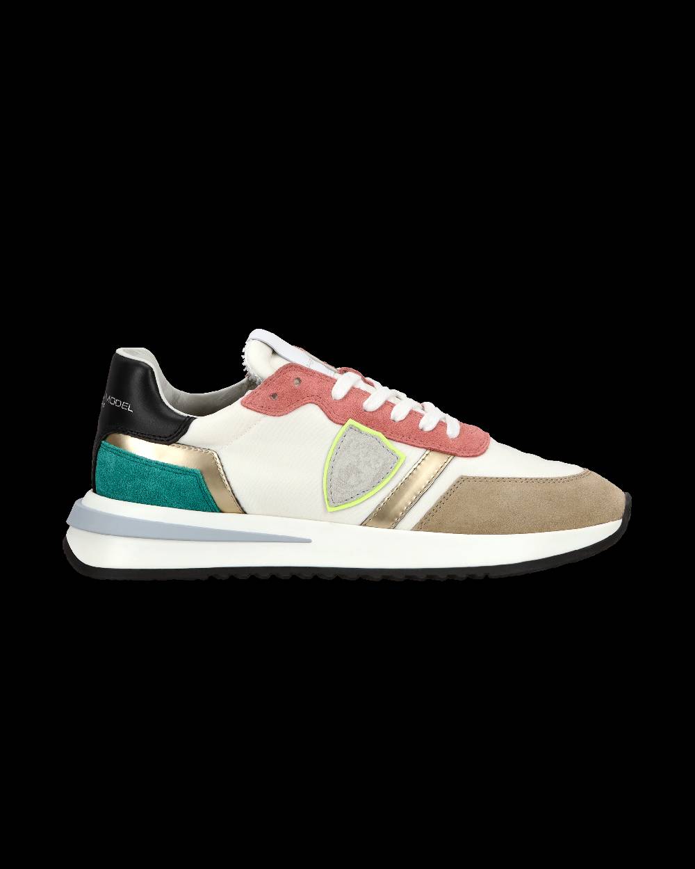 Philippe Model Sneaker casual Tropez 2.1 da donna in nylon e pelle - Bianco e multicolor Duty-free