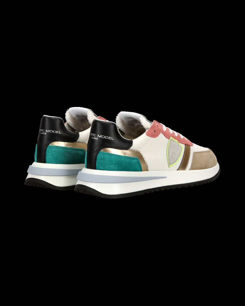 Philippe Model Sneaker casual Tropez 2.1 da donna in nylon e pelle - Bianco e multicolor Duty-free