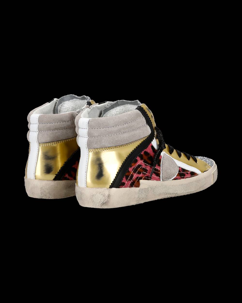 Philippe Model Sneaker casual Prsx da donna in nylon e pelle - Nero e argento 50% di sconto per tempo limitato