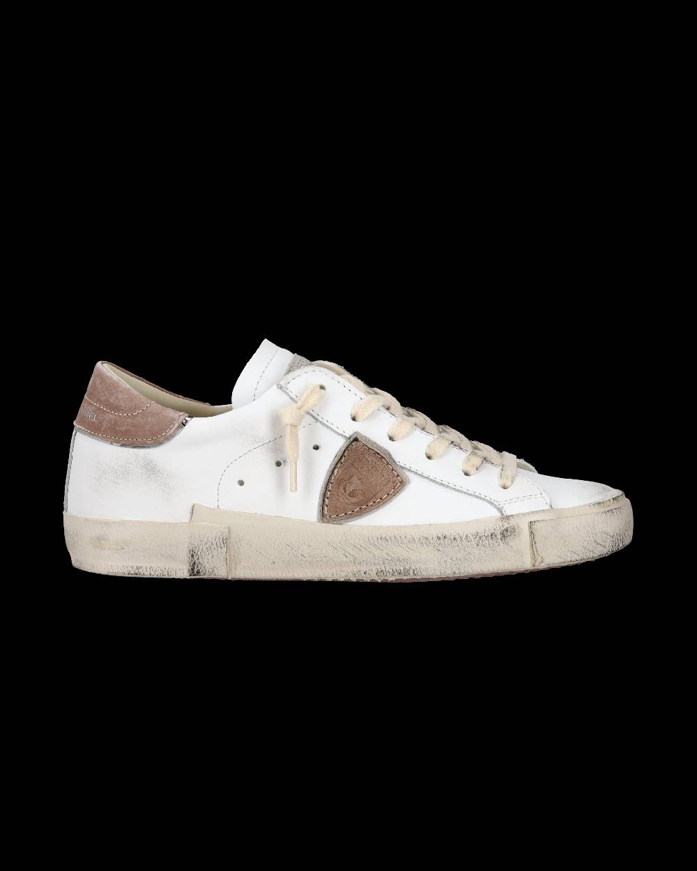 Philippe Model Sneaker casual Prsx da donna in pelle - Bianco e giallo Sconti questo mese