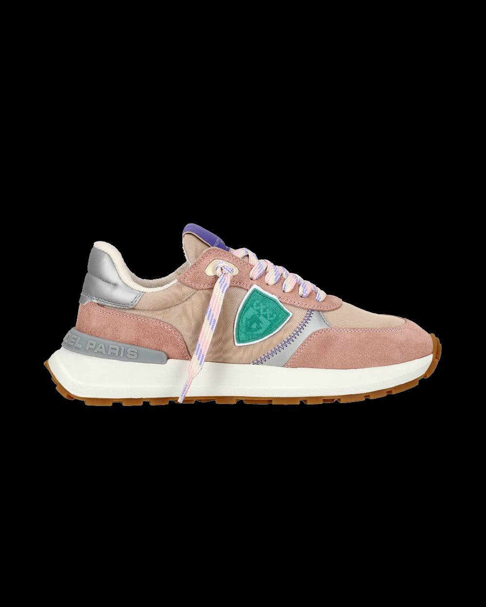 Philippe Model Sneaker sportive Antibes da donna in nylon e pelle - Rosa 2025